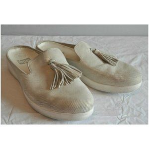 🦩FitFlop Superskate Shimmer Slip On Mules Sz 10🦩